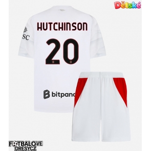 AC Milan Omari Hutchinson #20 Dětské Venkovní dres komplet 2026-27 Krátký Rukáv (+ trenýrky)